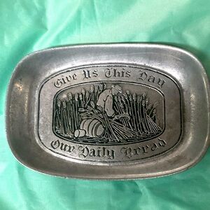 Antique Religious Bread Holder